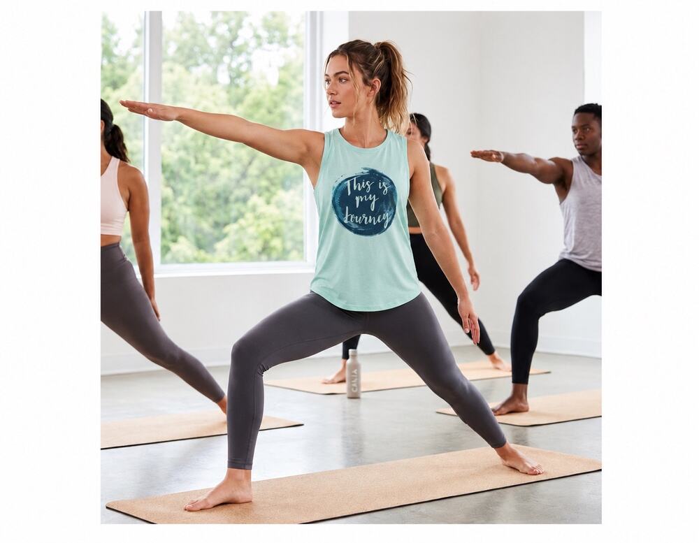 CALIA Carrie Underwood XL Graphic Muscle Tank Aqua This Is My Journey NWT